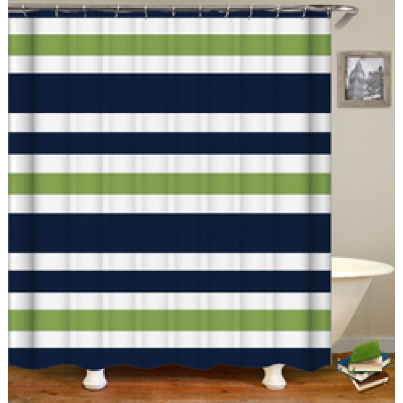 Colorful Cartoon Digital Printing Shower Curtain, Waterproof and Mildew Proof 180*180cm Bath Shower Curtain