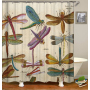 Colorful Cartoon Digital Printing Shower Curtain, Waterproof and Mildew Proof 180*180cm Bath Shower Curtain