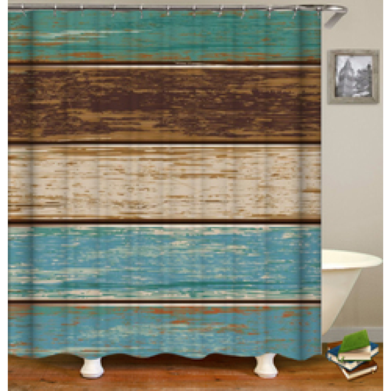 Colorful Cartoon Digital Printing Shower Curtain, Waterproof and Mildew Proof 180*180cm Bath Shower Curtain