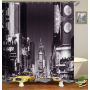 Colorful Cartoon Digital Printing Shower Curtain, Waterproof and Mildew Proof 180*180cm Bath Shower Curtain
