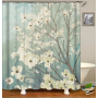 Colorful Cartoon Digital Printing Shower Curtain, Waterproof and Mildew Proof 180*180cm Bath Shower Curtain