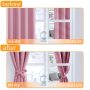 100% blackout curtains for bedroom, thermal insula double layers blackout curtain pink blackout curtains home luxury