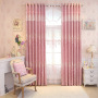 good price blackout design living room embroidery window curtain, curtain factory shaoxing chenille rideau pink bedroom curtains
