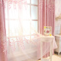 good price blackout design living room embroidery window curtain, curtain factory shaoxing chenille rideau pink bedroom curtains
