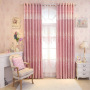 good price blackout design living room embroidery window curtain, curtain factory shaoxing chenille rideau pink bedroom curtains