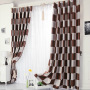 low price made blackout jacquard curtain fabric, second hand curtains window from china curtains black and white