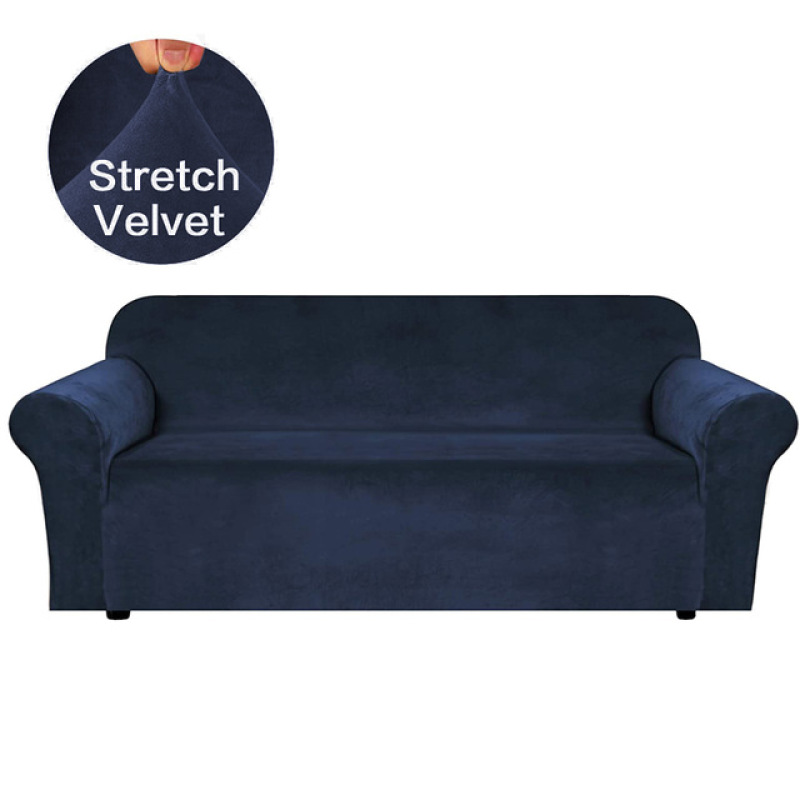 High Quality Velvet Covers Sofa, Custom Made Living Room Sofa Covers For 3 Seater Sofa/