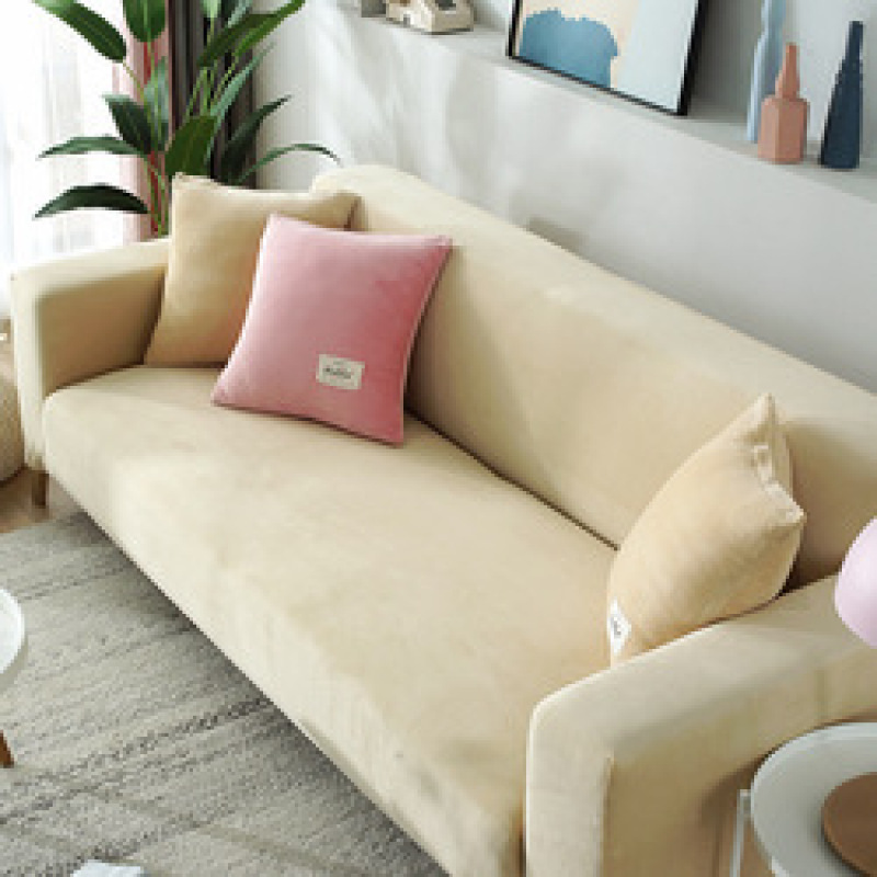 High Quality Velvet Covers Sofa, Custom Made Living Room Sofa Covers For 3 Seater Sofa/