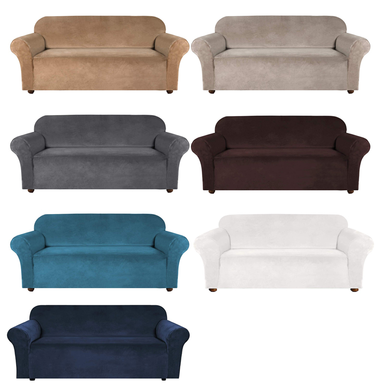 High Quality Velvet Covers Sofa, Custom Made Living Room Sofa Covers For 3 Seater Sofa/