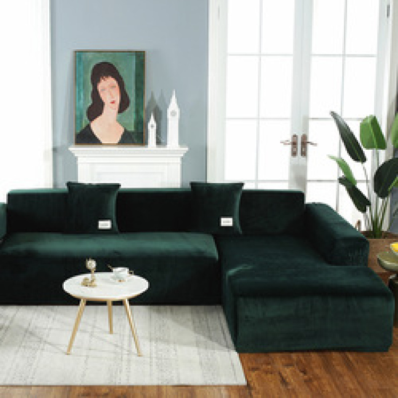 High Quality Velvet Covers Sofa, Custom Made Living Room Sofa Covers For 3 Seater Sofa/