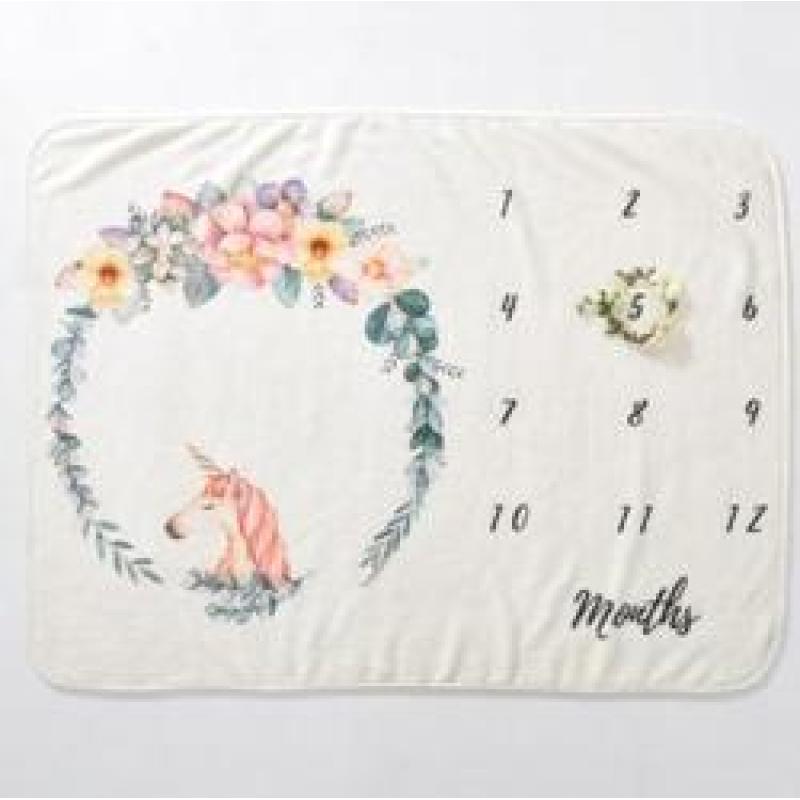 New baby mileage blanket, multi-color optional flannel mileage blanket/