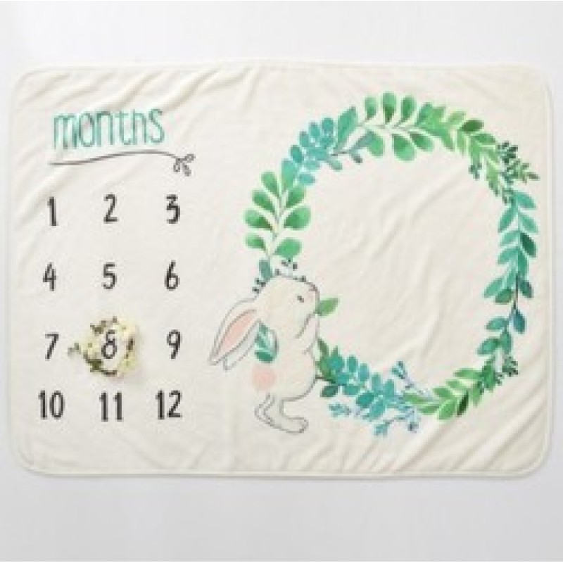 New baby mileage blanket, multi-color optional flannel mileage blanket/