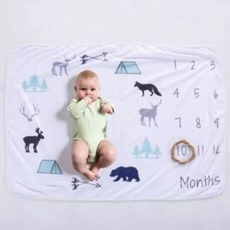 New baby mileage blanket, multi-color optional flannel mileage blanket/