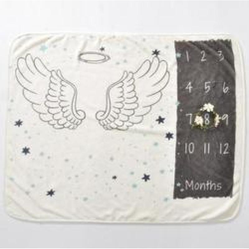 New baby mileage blanket, multi-color optional flannel mileage blanket/