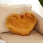 Heart Shaped Faux Wool Fur Cushion Cover Fluffy Soft Plush Pillow Case Slipcover,Garden Luxury Cushion Covers/