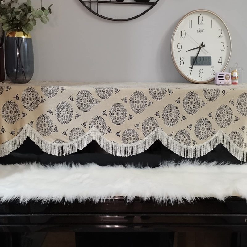 Modern Faux Fur Table Runner for Christmas, Fluffy White Tablecloth for Wedding#