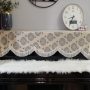 Modern Faux Fur Table Runner for Christmas, Fluffy White Tablecloth for Wedding#