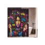 Stylish Waterproof Modern Shower Curtain, Hip Hop Art Black Hair Girl Shower Curtain/