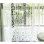 Eva Shower Curtain Waterproof Thickening Mildew, Bathroom Shower Curtain Transparent Curtain Damascus Pattern/