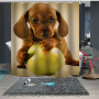 New century animal shower curtain, can lengthen custom shower curtain/