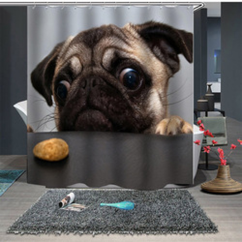 New century animal shower curtain, can lengthen custom shower curtain/