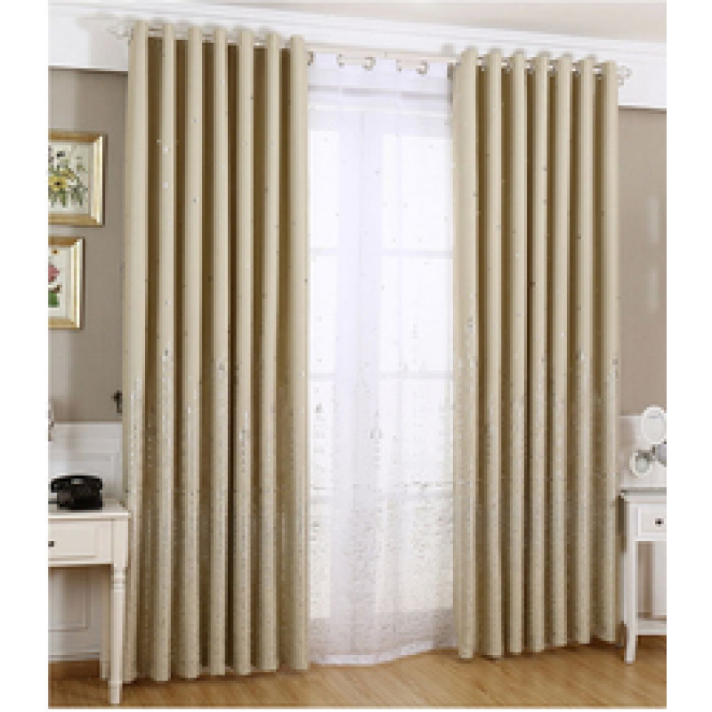 Amazon Top Seller 2019 Hanging Curtain Cloth,New  Bedroom silver foil print Curtain&
