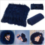 High quality 60*70cm Soft and Eco-Friendly 3 piece set baby swaddle blanket headscarf For baby photography