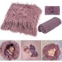 High quality 60*70cm Soft and Eco-Friendly 3 piece set baby swaddle blanket headscarf For baby photography