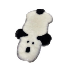 Anti-skidding mat 75cm*110cm Cute cartoon panda and dog pattern wool carpet for Living room sofa room blanket bed