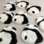 Anti-skidding mat 75cm*110cm Cute cartoon panda and dog pattern wool carpet for Living room sofa room blanket bed