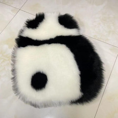 Anti-skidding mat 75cm*110cm Cute cartoon panda and dog pattern wool carpet for Living room sofa room blanket bed