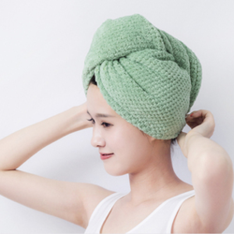 Micron Pineapple Lattice Design Wraps Quick Dry Hair Towel, Lady Super Absorbent Soft Dryer Hair Towel/