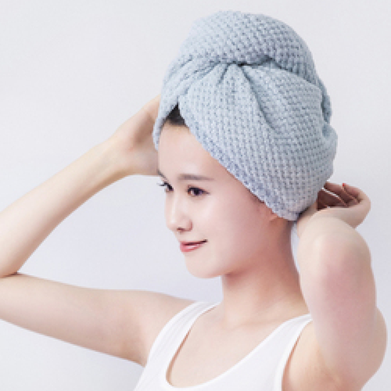 Micron Pineapple Lattice Design Wraps Quick Dry Hair Towel, Lady Super Absorbent Soft Dryer Hair Towel/
