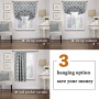 thermal insulated blackout kitchen curtains for small window, tie up shades grommet top kitchen curtains window