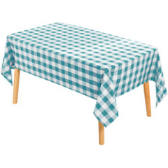Wholesale Beautiful Rectangle Design Plaid Banquet oil-proof printing tablecloth for Kitchen Living room