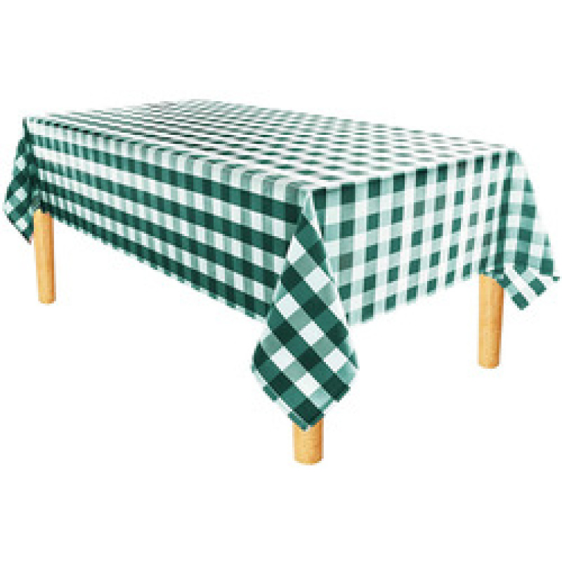 Wholesale Beautiful Rectangle Design Plaid Banquet oil-proof printing tablecloth for Kitchen Living room