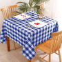 Wholesale Beautiful Rectangle Design Plaid Banquet oil-proof printing tablecloth for Kitchen Living room