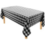 Wholesale Beautiful Rectangle Design Plaid Banquet oil-proof printing tablecloth for Kitchen Living room