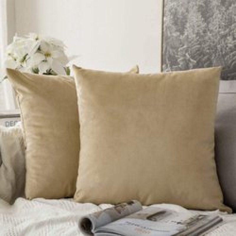Cushion Cover Velvet Decoration Pillows For Sofa Living Room 45*45 Decorative Pillows#