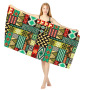Hot Sale Microfiber BeachTowel, Sand Free Plus Size Boho Style Printed Bath Towel