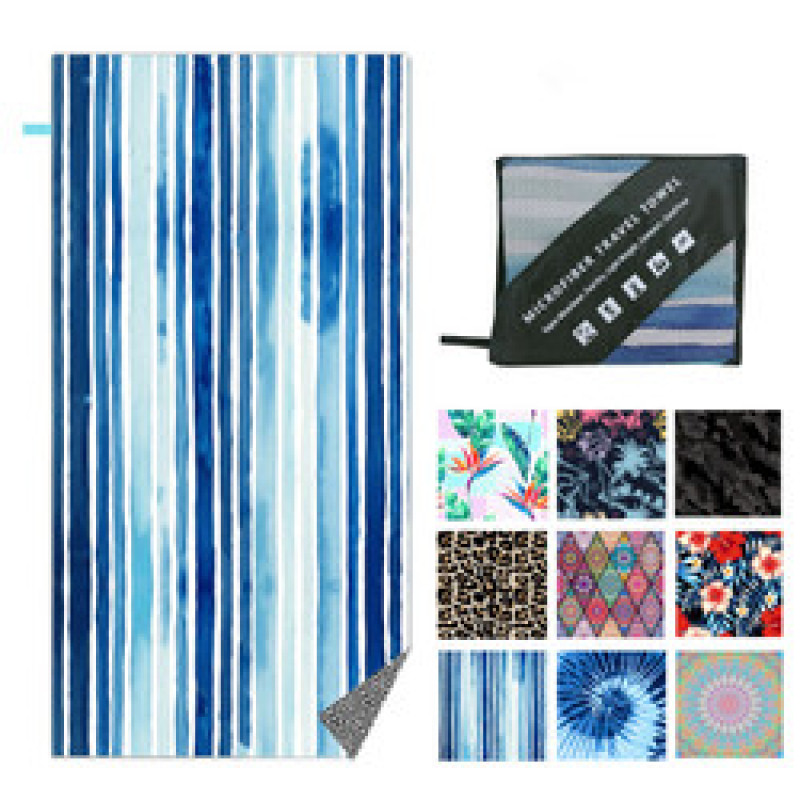 Hot Sale Microfiber BeachTowel, Sand Free Plus Size Boho Style Printed Bath Towel