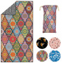 Hot Sale Microfiber BeachTowel, Sand Free Plus Size Boho Style Printed Bath Towel