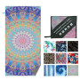 Hot Sale Microfiber BeachTowel, Sand Free Plus Size Boho Style Printed Bath Towel