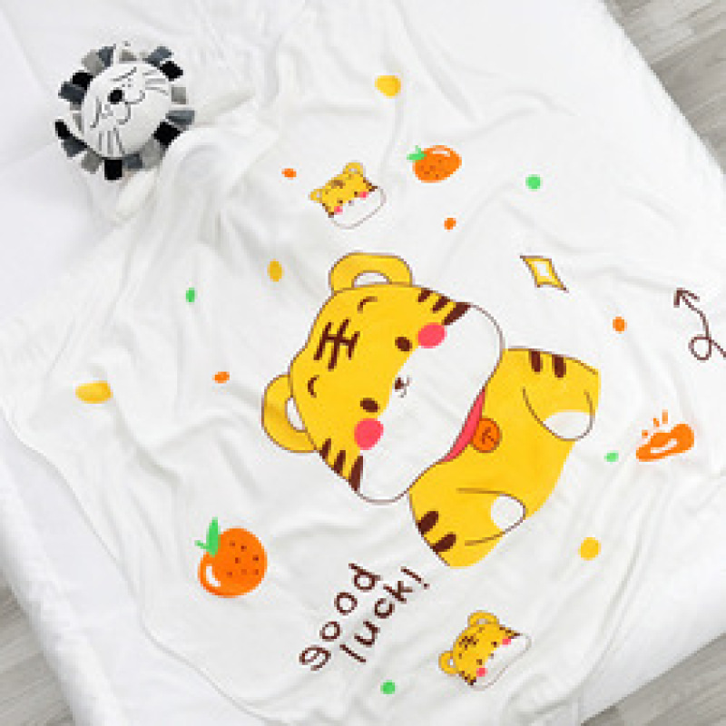 Hot sale multi-color optional Bamboo fiber double gauze 110*110 baby mileage blanket printing children blanket