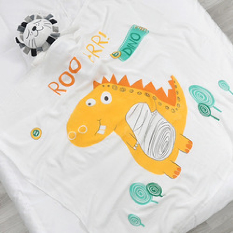 Hot sale multi-color optional Bamboo fiber double gauze 110*110 baby mileage blanket printing children blanket
