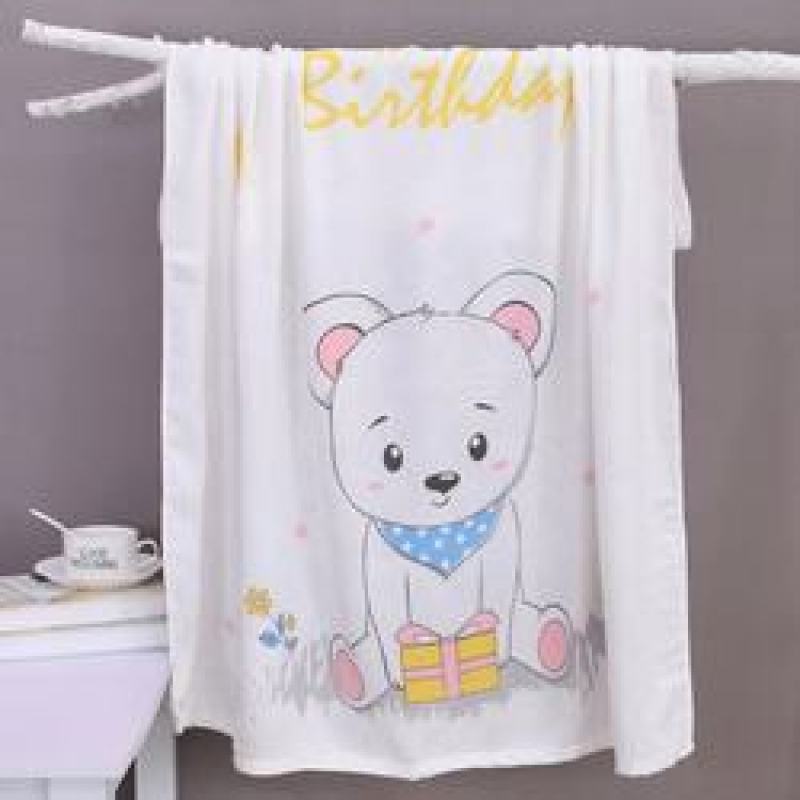 Hot sale multi-color optional Bamboo fiber double gauze 110*110 baby mileage blanket printing children blanket