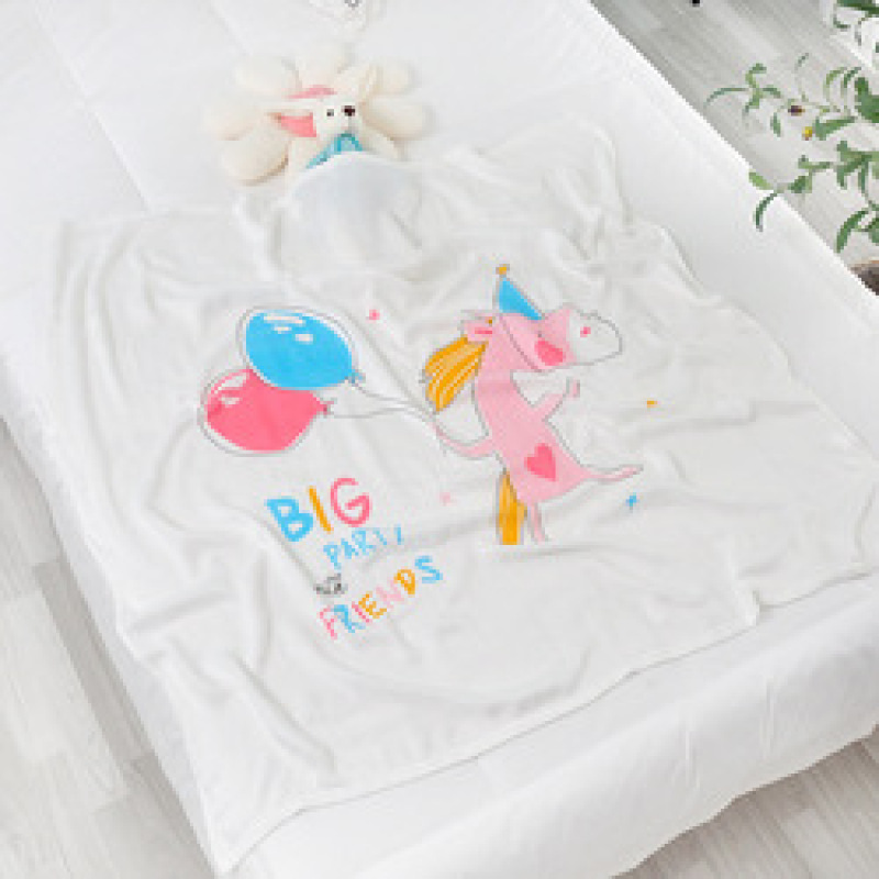 Hot sale multi-color optional Bamboo fiber double gauze 110*110 baby mileage blanket printing children blanket