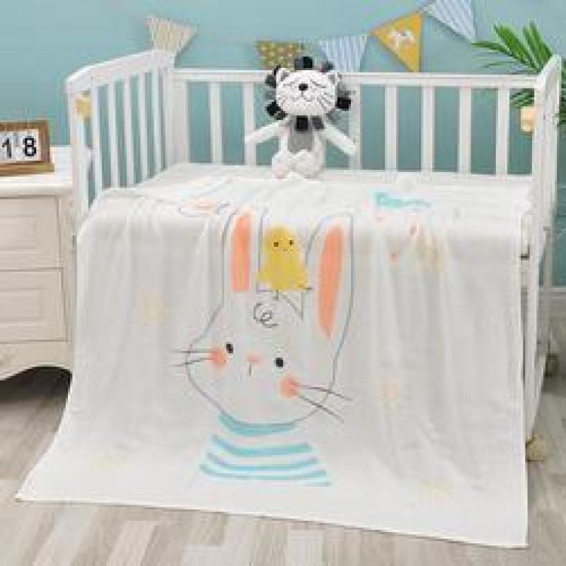 Hot sale multi-color optional Bamboo fiber double gauze 110*110 baby mileage blanket printing children blanket