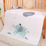 Hot sale multi-color optional Bamboo fiber double gauze 110*110 baby mileage blanket printing children blanket