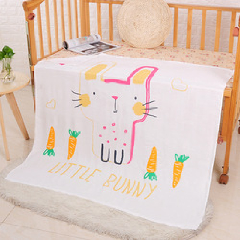 Hot sale multi-color optional Bamboo fiber double gauze 110*110 baby mileage blanket printing children blanket
